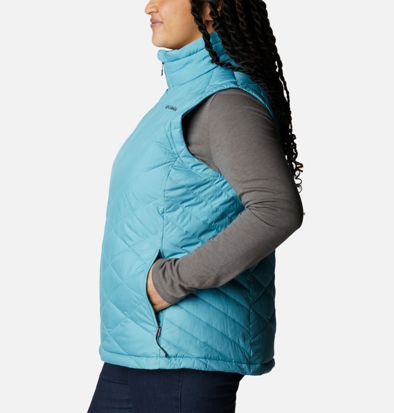 Women's Columbia Heavenly Vest Turquoise | Plus Size CA-FL3C4